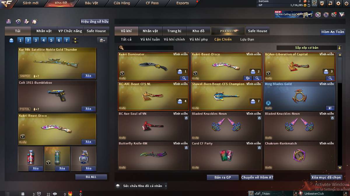shop acc cf uy tin gia re